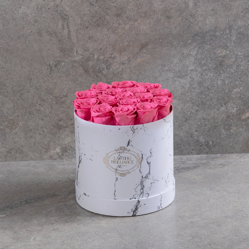 Ever Grace 13 Pink Roses In Marble Box