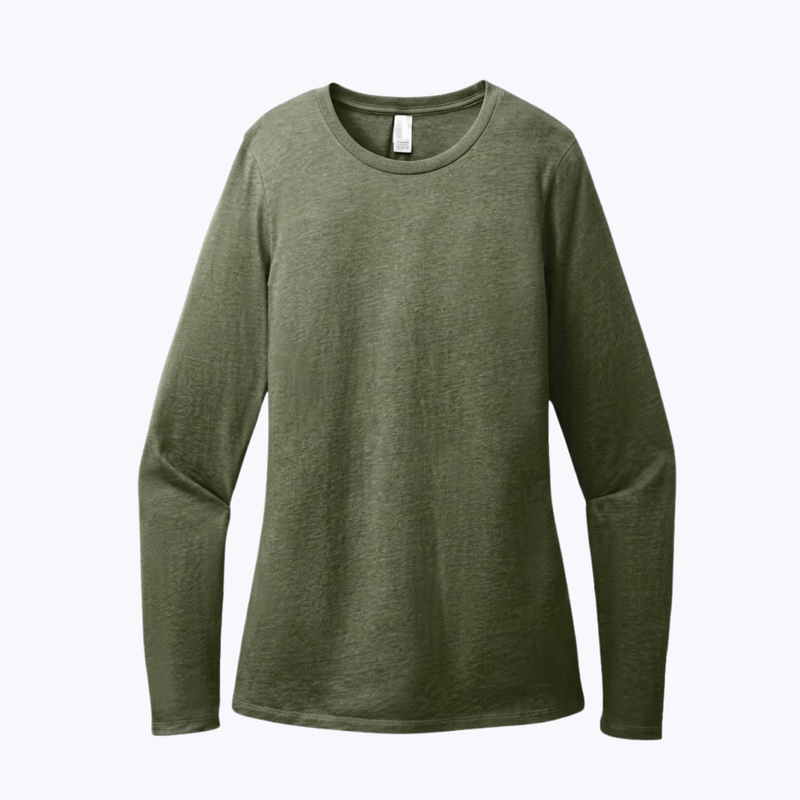 Branded District Women's Perfect Blend CVC Long Sleeve Tee