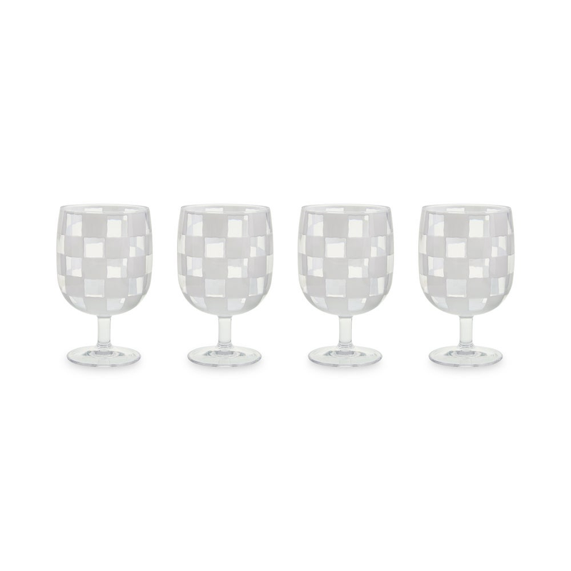 Acrylic Water Goblets, Set of 4