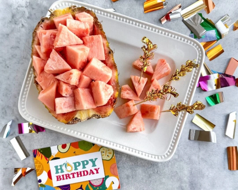 Happy Birthday Pinkglow® Pink Pineapple Gift Box