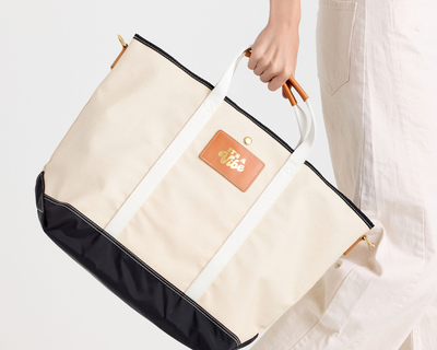 Monogrammed Kennedy Canvas Tote