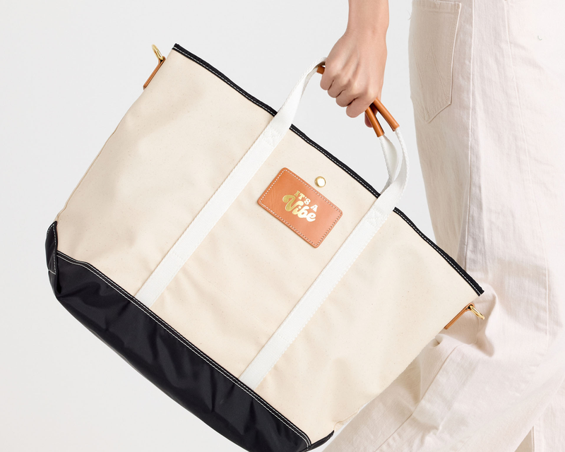 Monogrammed Kennedy Canvas Tote