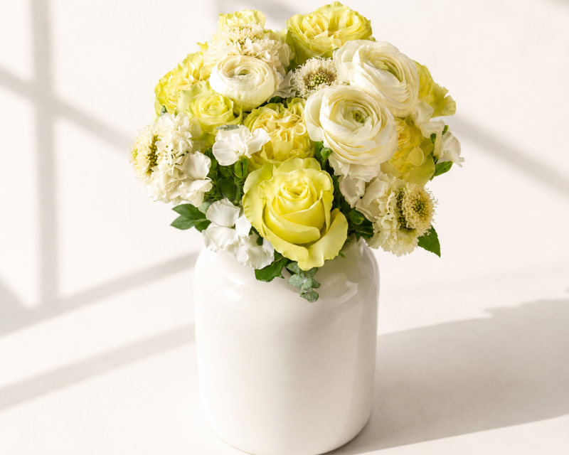 Best Wishes Bouquet with Vase