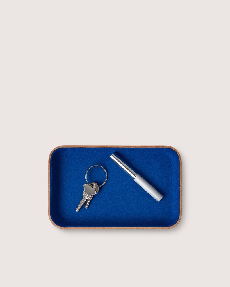 Leather & Merino Wool Small Tray