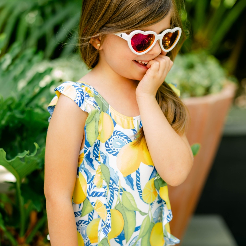 The Positano Girls Ruffle One Piece UPF 50+
