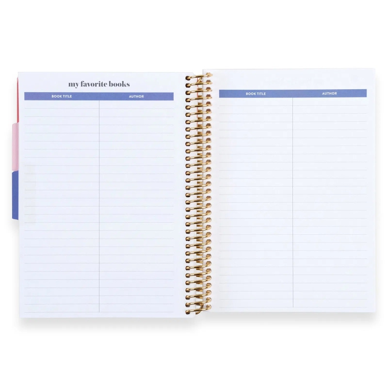 A5 Book Lovers Reading Log and Journal