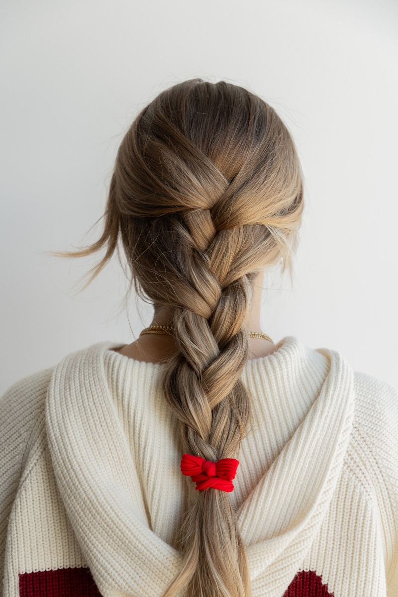 Bow Slick Back Ponytails