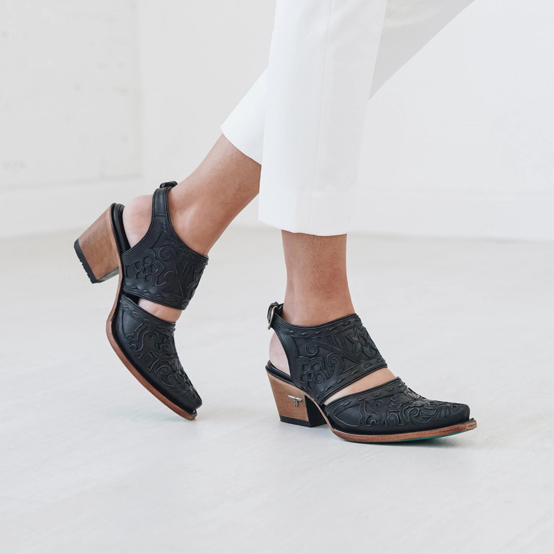 Women's Robin Slingback Mule, Jet Black