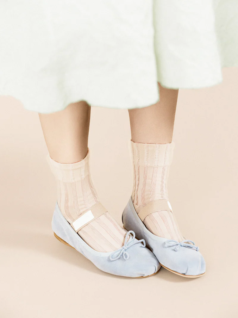 Women's Mykonos Sheer Short Crew Sock