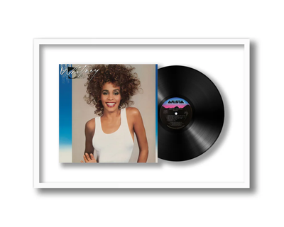 Shadowbox Framed Vinyl Album, White