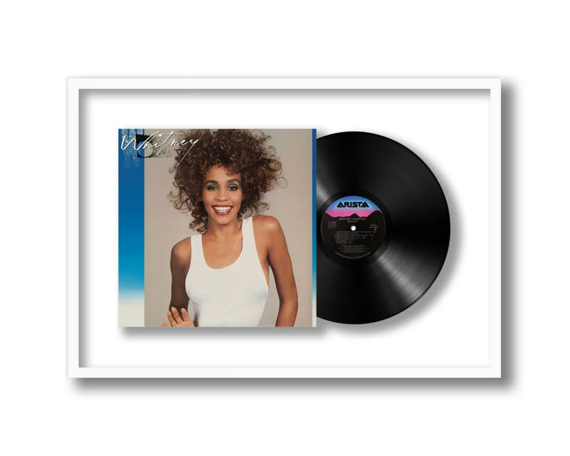 Shadowbox Framed Vinyl Album, White
