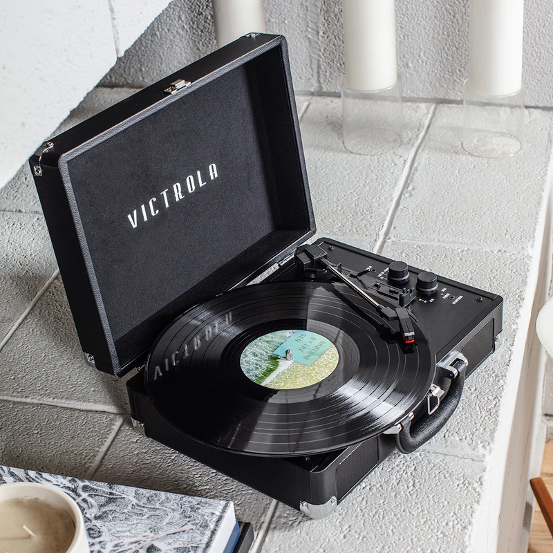 Bluetooth Suitcase Stereo Turntable