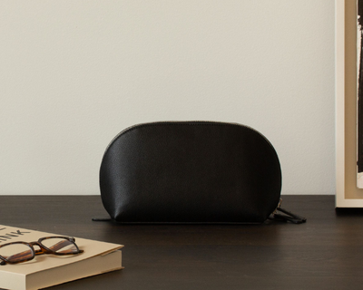 Vegan Leather Large Domed Pouch