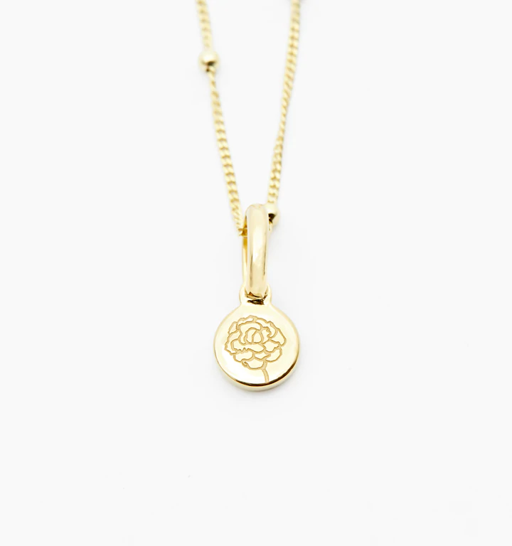 Rellery small gold flower necklace - Christmas gift for mom 2026 - $155