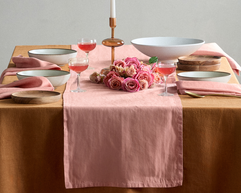 European Linen Table Runner
