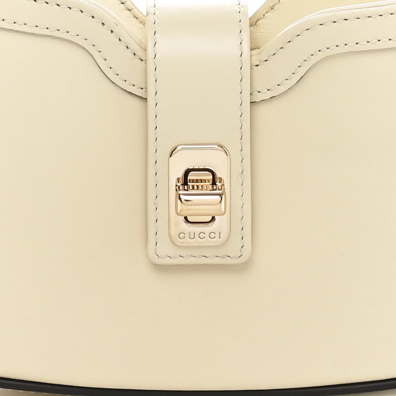 Calfskin Mini Moon Side Shoulder Bag