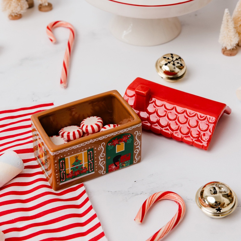 Holiday House Trinket Box