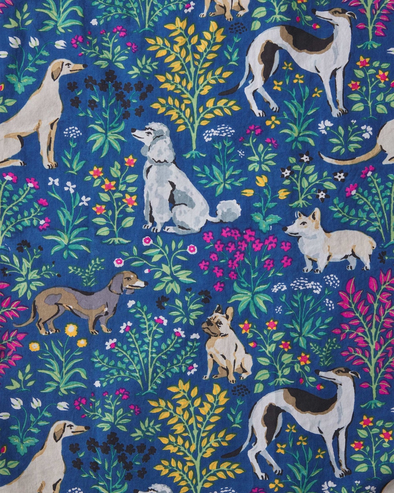 Short PJ Set in Must Love Dogs, Indigo