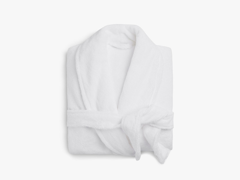 Classic Turkish Cotton Robe, White