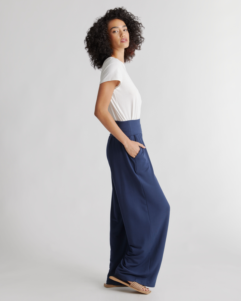 French Terry Modal Wide Leg Pants