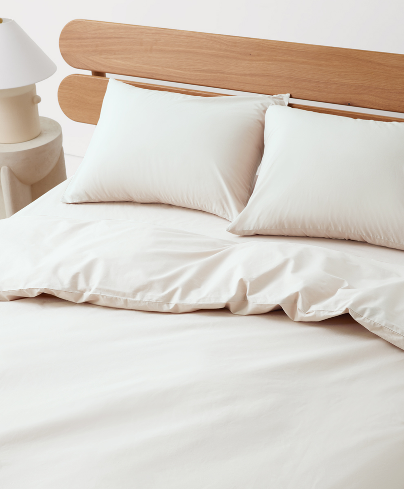 Organic Cool-Air Percale Duvet Cover, Queen
