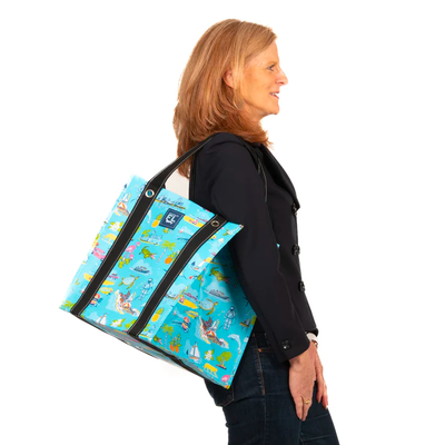 Bagette Market Tote, States Print