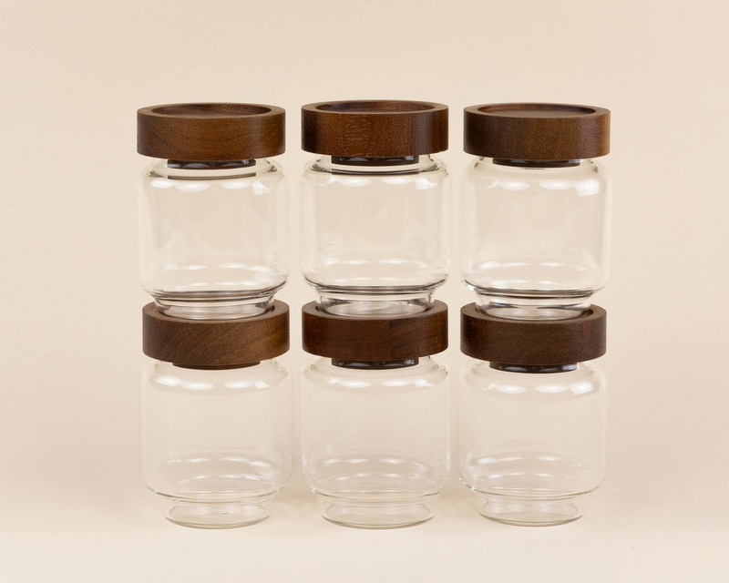 The Mini Six Glass Canister Set