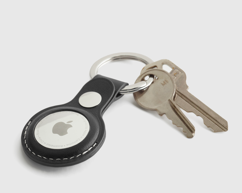 Nappa Leather AirTag Key Ring, 2 Pack