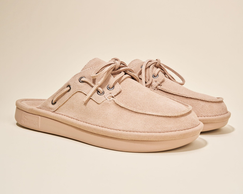Boat Mule, Dusty Rose Suede