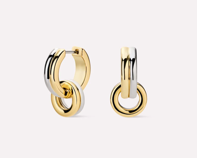 Asher Drop Huggie Earrings