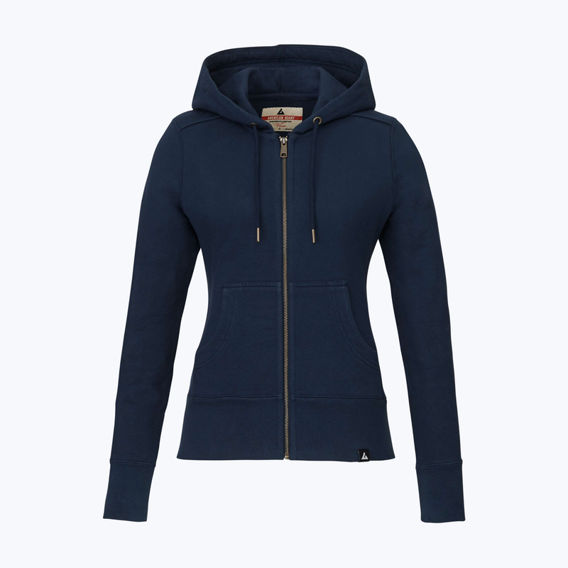 Branded Women's American Giant Classic Full Zip Heavyweight Fleece Hoodie