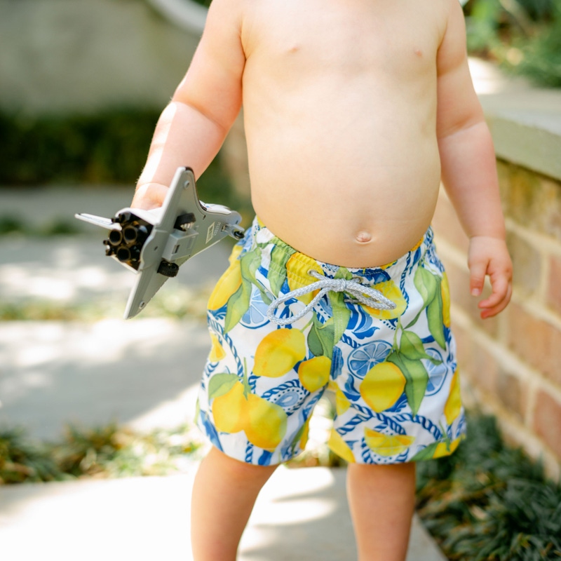 The Lemonade Stand Boys Swim Trunks UPF 50+