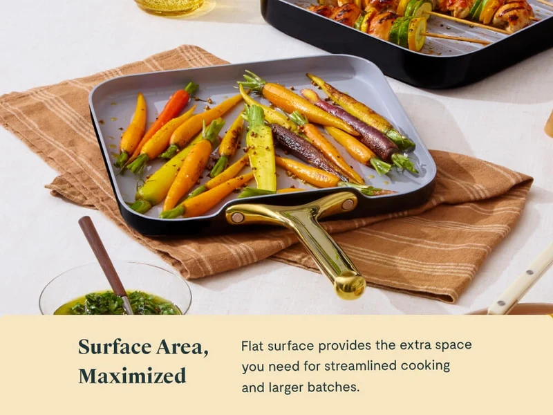 11" Non-Stick Ceramic Square Griddle Pan
