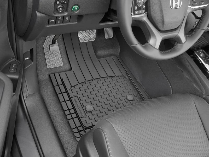 Trim-to-Fit Front and Rear 3-Piece Floor Mat Set with Over the Hump Mat