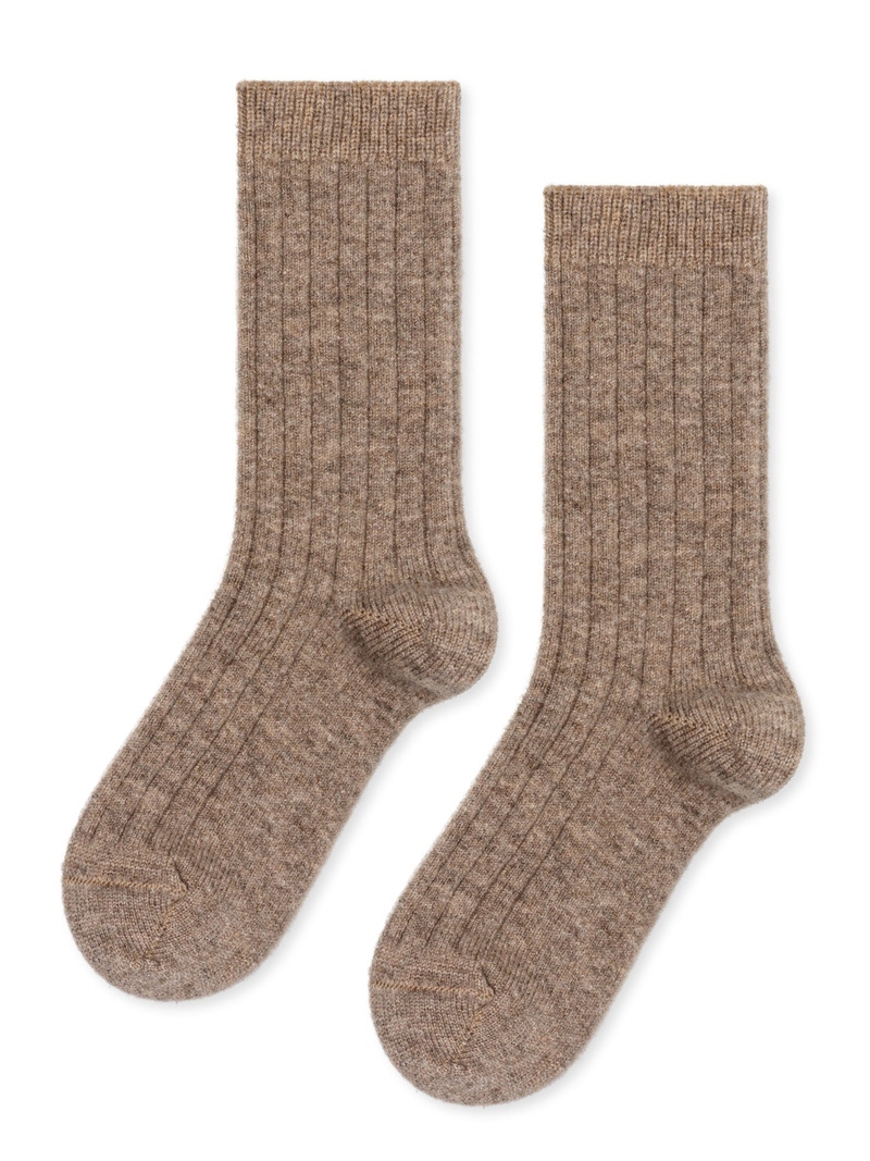 Women's Italia Cashmere Cozy Rib Crew Sock