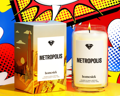 Superman Metropolis Candle