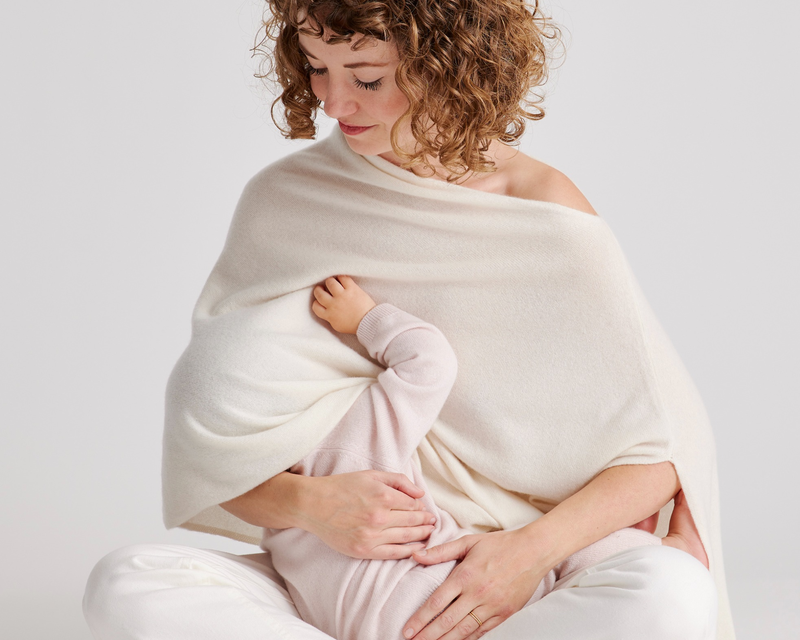 Mongolian Cashmere Nursing Shawl
