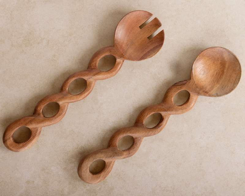 Valencia Carved Salad Servers