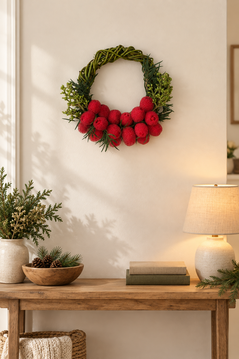 The Cranberry Willow Wreath