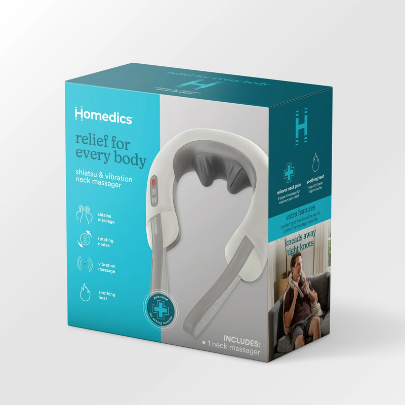 Pro Therapy Elite Shiatsu & Vibration Neck Massager with Heat