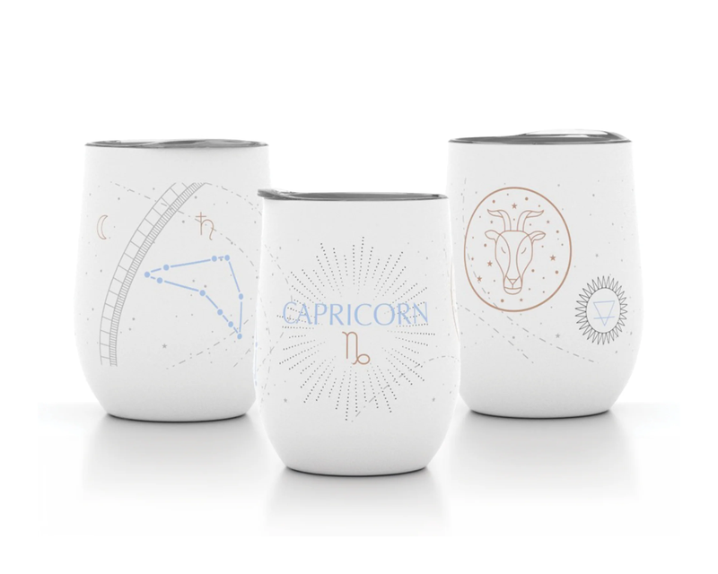 12oz Zodiac Insulated Wine Tumbler