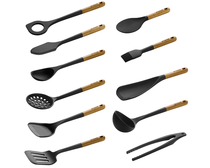 Wooden Handle 11-Piece Cooking Utensil Set