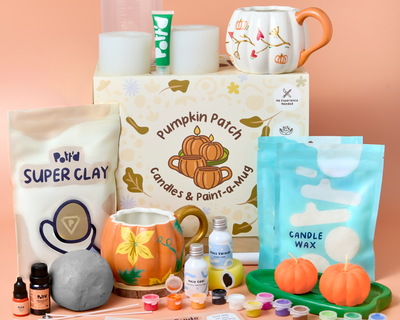 Pumpkin Patch: Candles & Paint-A-Mug Kit