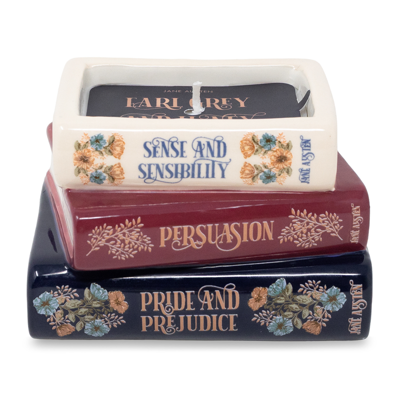 Book Stack Shaped Candle