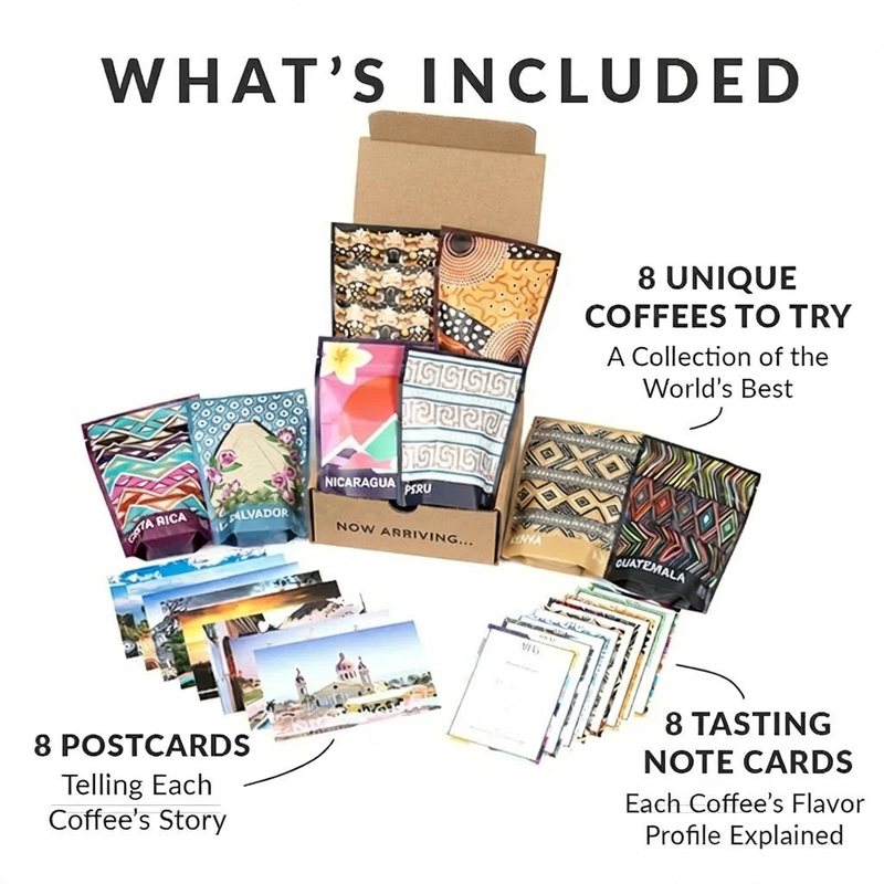 World of Coffee 8 Pack Set