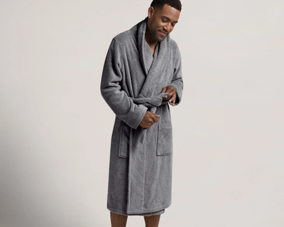 Classic Turkish Cotton Robe, Stone