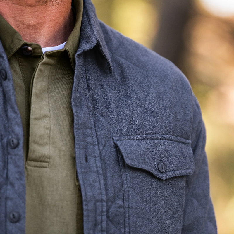 Ridge Quilted Flannel Shirt