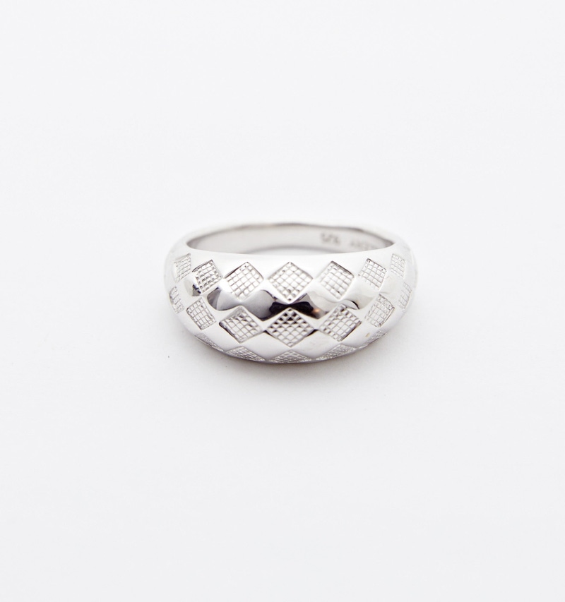 Checker Dome Ring