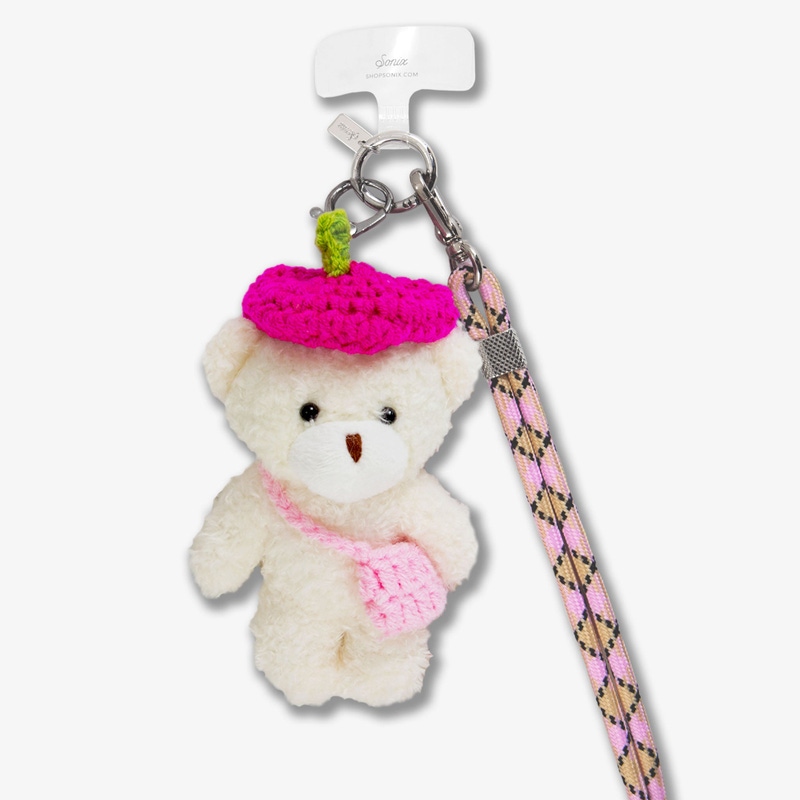 Universal Crossbody Phone Strap with Plush Animal