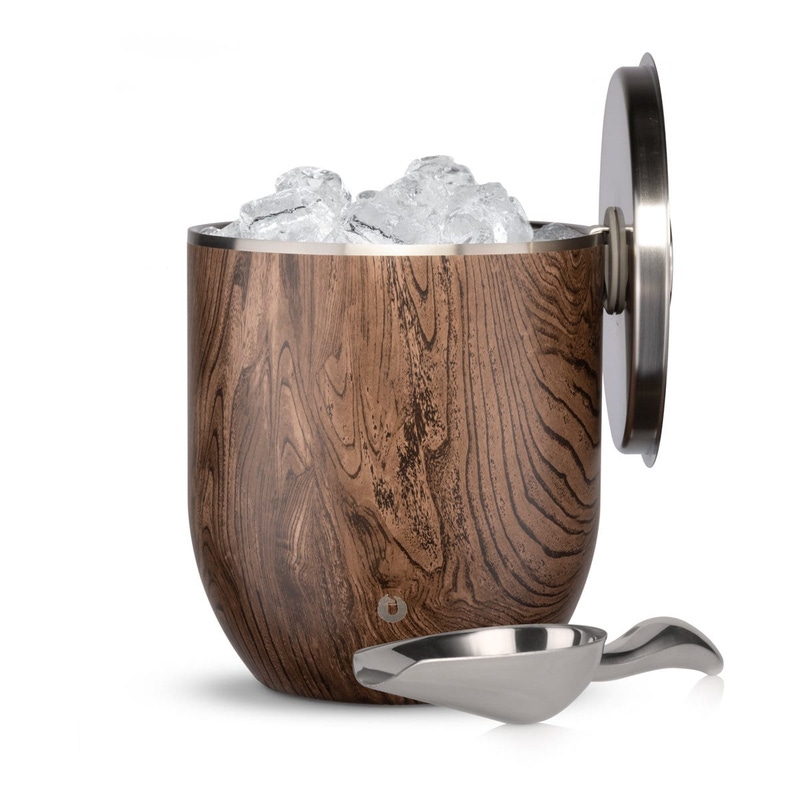 Stainless Steel Ice Bucket with Lid and Scoop